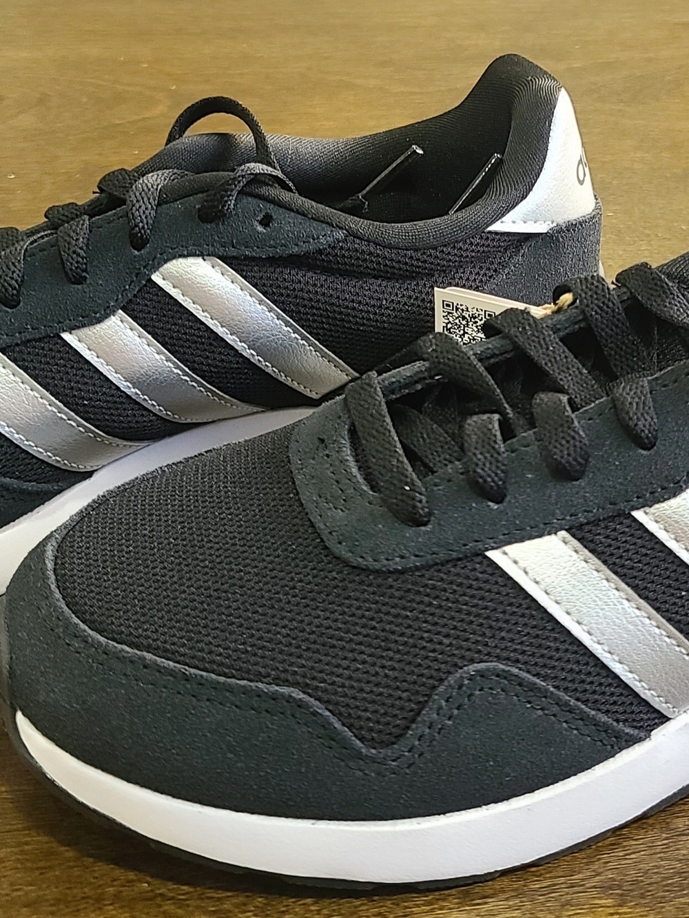 adidas Run 60s 4.0 Core Black Silver Metallic Cloud White Women's